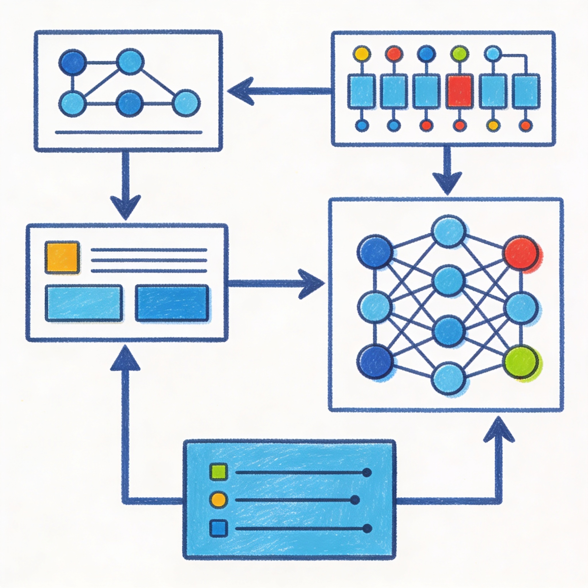 A person with glasses intently looks at a computer screen, with lines of code and digital data superimposed over their face. The image conveys a sense of focus and immersion in technology or natural language processing within a dynamic, high-tech environment.