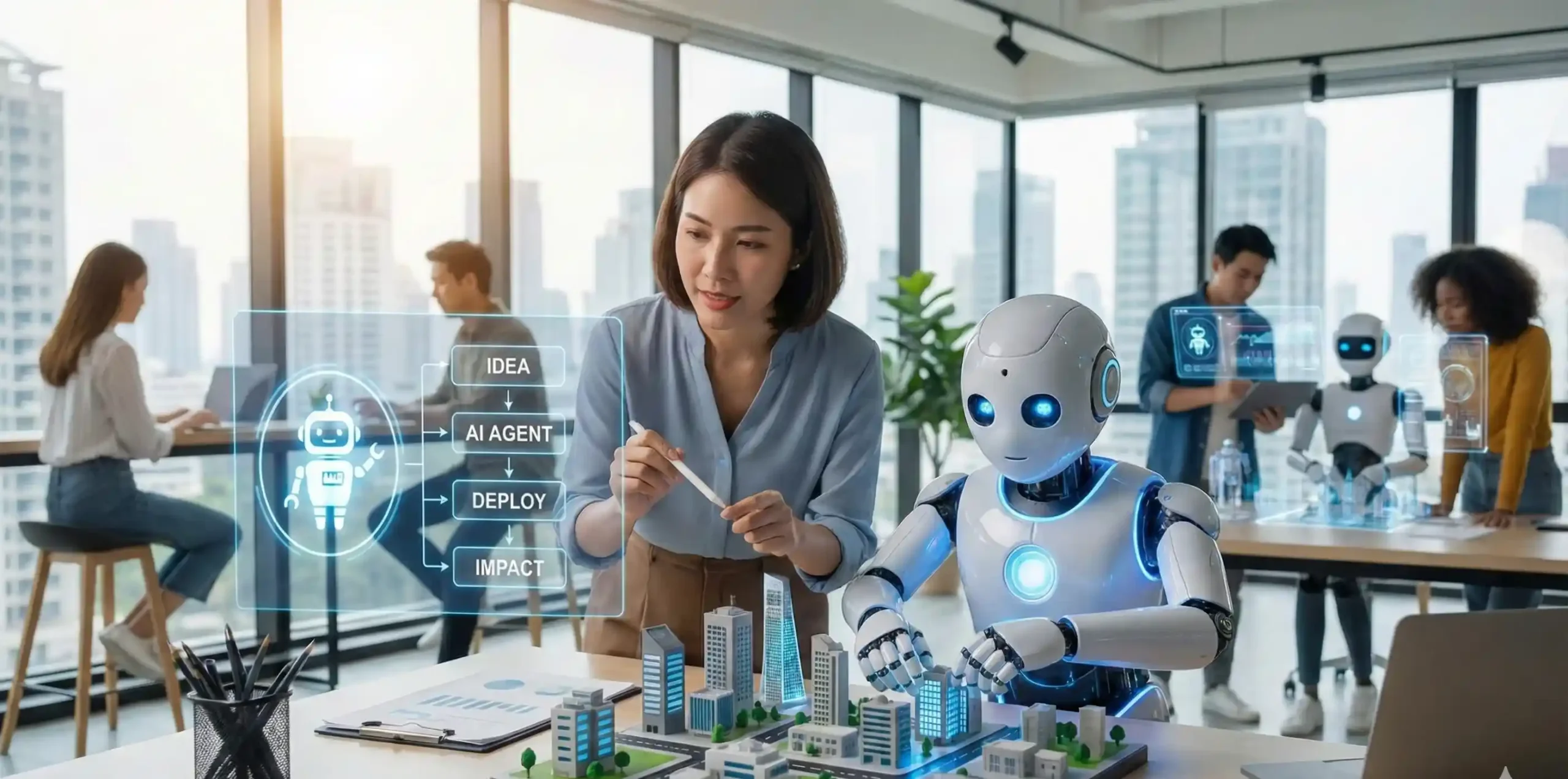 Building AI agents for startups: a digital workflow from idea to impact with human-robot collaboration.