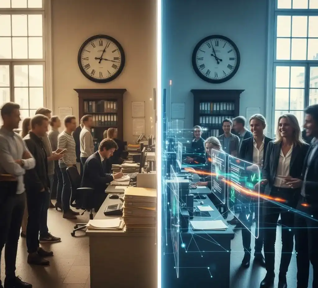 Comparison of traditional government work and AI-driven smart municipalities in the Netherlands