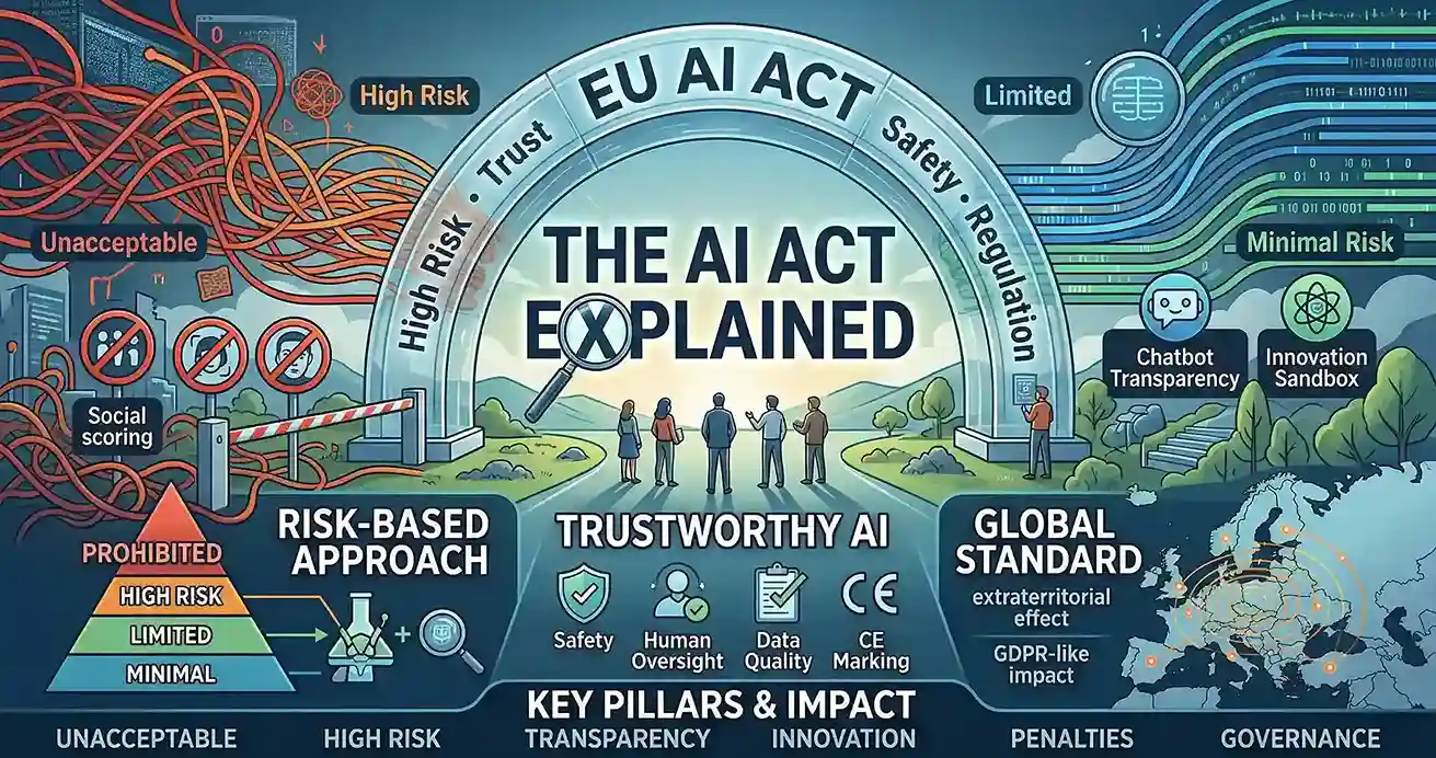 EU AI Act compliance overview infographic