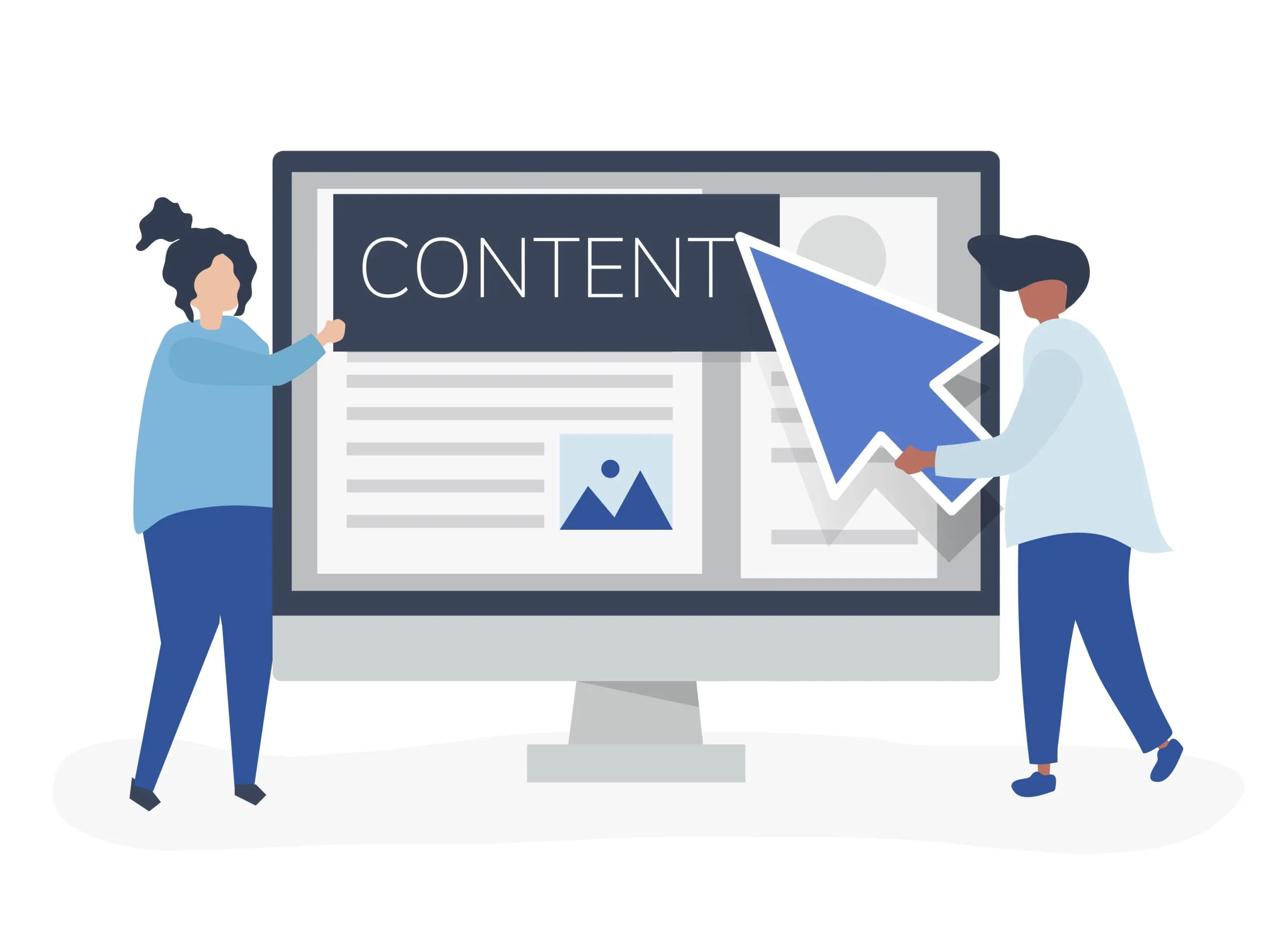 A guide on creating engaging content for your website, featuring tips and strategies for effective online communication.